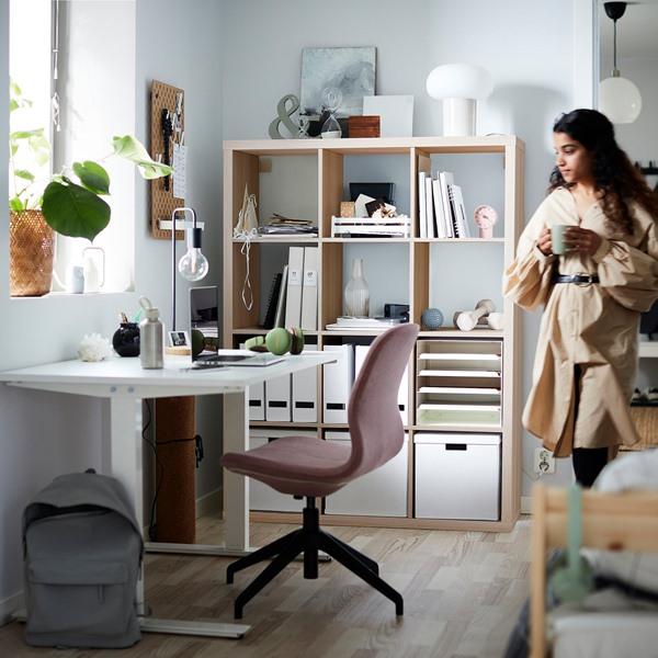 [IKEA/イケア/通販]KALLAX カラックスシェルフユニット, ホワイトステインオーク調,112x147 cm[I](20409941) |  | 04