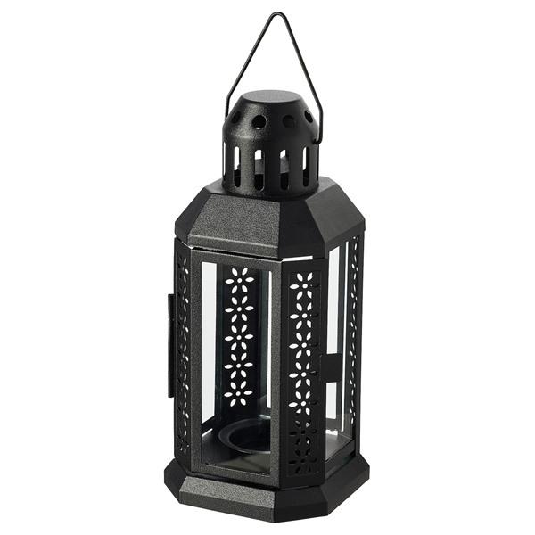 【IKEA/イケア/通販】ENRUM エンルム ティーライト用ランタン 室内/屋外用, ブラック[A](20445114) | 