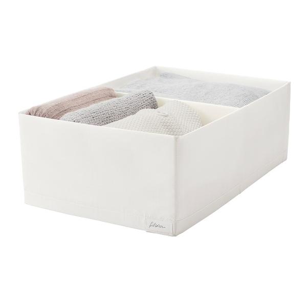 【IKEA/イケア/通販】STUK ストゥーク ボックス 仕切り付き, ホワイト[B](20474446) |  | 01