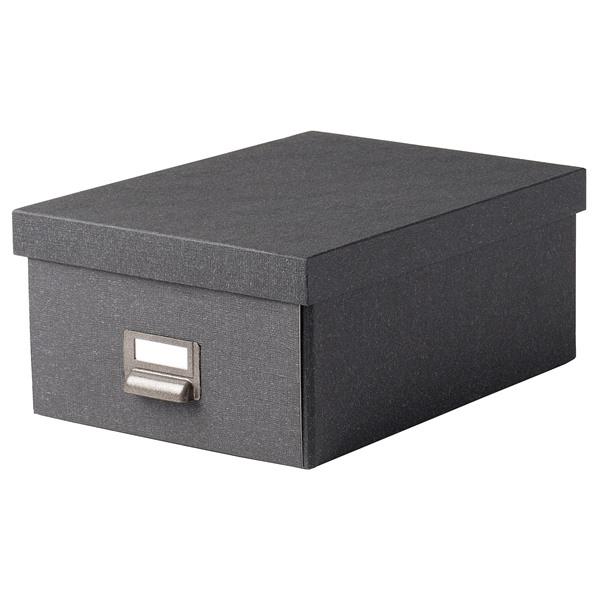 【IKEA/イケア/通販】TJOG チョーグ 収納ボックス ふた付き, ダークグレー[B](20477666) : WEBYセレクション ...