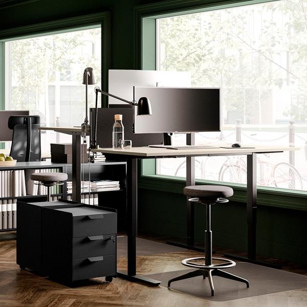 【IKEA/イケア/通販】TROTTEN トロッテン 引き出しユニット（引き出し×3） キャスター付き, チャコール…[D](20485096) |  | 01
