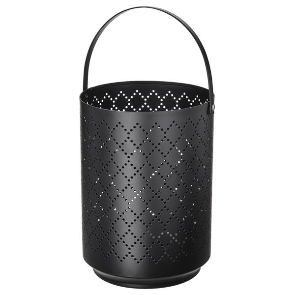 【IKEA/イケア/通販】URSKILJA ウールフィリヤ ブロックキャンドル用ランタン, ブラック,…[A](20509709) | 