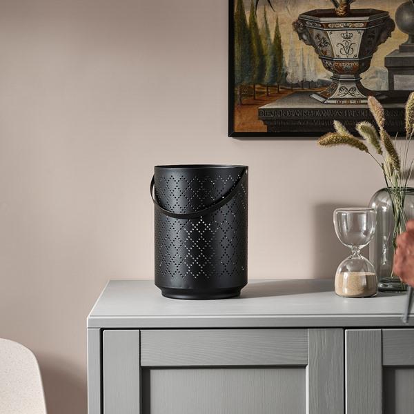 【IKEA/イケア/通販】URSKILJA ウールフィリヤ ブロックキャンドル用ランタン, ブラック,…[A](20509709) |  | 01