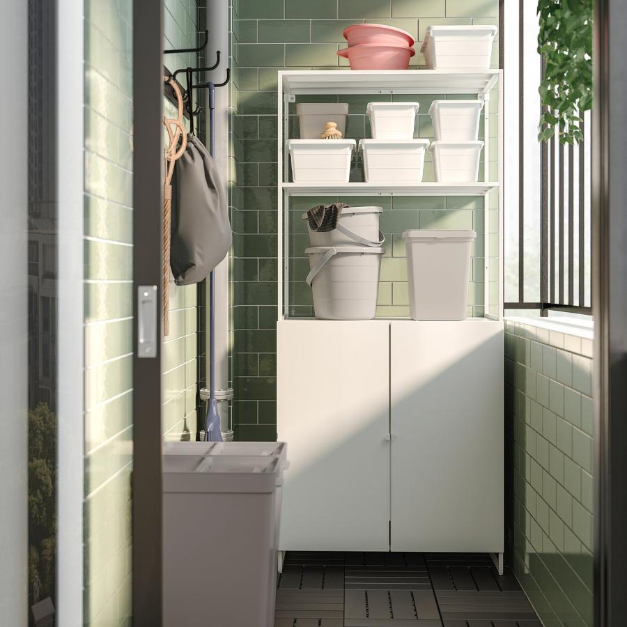 [IKEA/イケア/通販]JOSTEIN ヨースタイン扉/サイドユニット/裏面, 室内/屋外用 ホワイト,80x42x82 cm[D](20512151) |  | 04