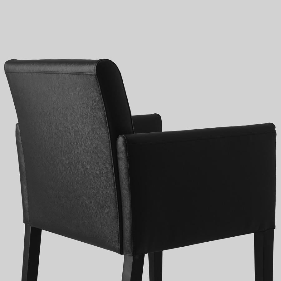 [IKEA/イケア/通販]ASGRIM アスグリム チェア アームレスト付, ボームスタード ブラック[G](20519181) |  | 04