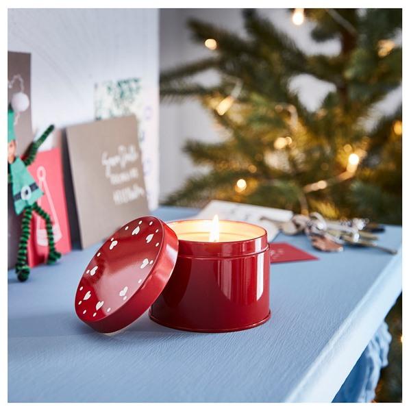 【IKEA/イケア/通販】VINTERFINT ヴィンテルフィント アロマキャンドル メタル缶入り, レッド,…[A](20525771) |  | 01