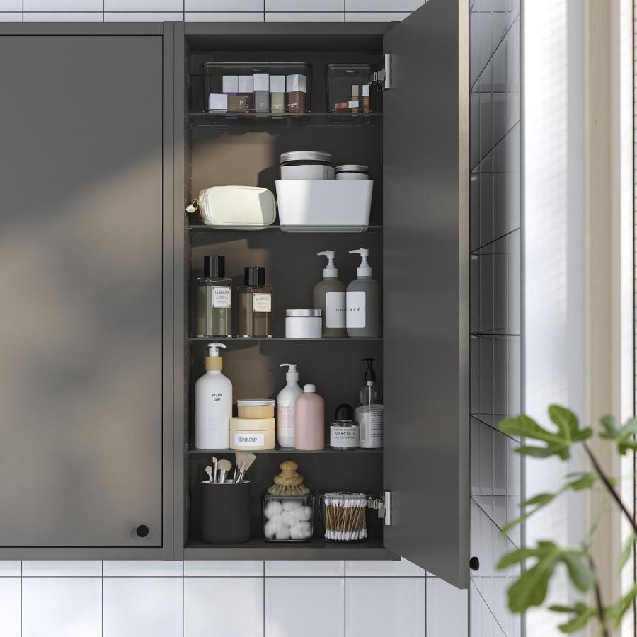 [IKEA/イケア/通販]HAVBACK ハーヴベック ウォールキャビネット 扉付き, ダークグレー, 40x15x95 cm[E](20535176) |  | 02