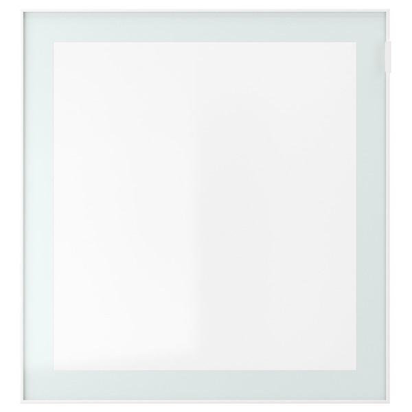[IKEA/イケア/通販]GLASSVIK グラスヴィークガラス扉, ホワイト/ライトグリーン クリアガラス,60x64 cm[E](20540903) | 