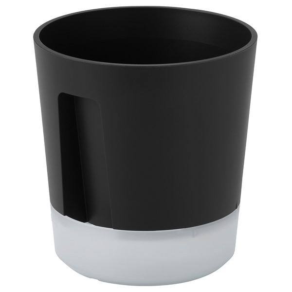 [IKEA/イケア/通販]VARDTRAD ヴォルドトレド自動水やり機能付き植木鉢, 室内/屋外用 透明/チャコール,9 cm[AA](20570867) | 