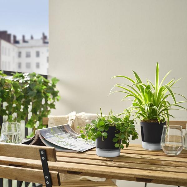 [IKEA/イケア/通販]VARDTRAD ヴォルドトレド自動水やり機能付き植木鉢, 室内/屋外用 透明/チャコール,9 cm[AA](20570867) |  | 04
