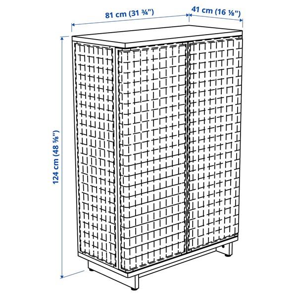 [IKEA/イケア/通販]FRYKSAS フリークソースキャビネット, 籐,81x124 cm[HG](20574097) |  | 08