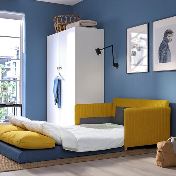 [IKEA/イケア/通販]FRIDHULT フリドフルトソファベッド, スキフテボー イエロー[K](20575450) |  | 03