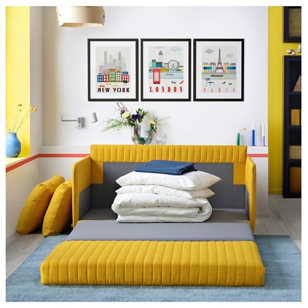 [IKEA/イケア/通販]FRIDHULT フリドフルトソファベッド, スキフテボー イエロー[K](20575450) |  | 06