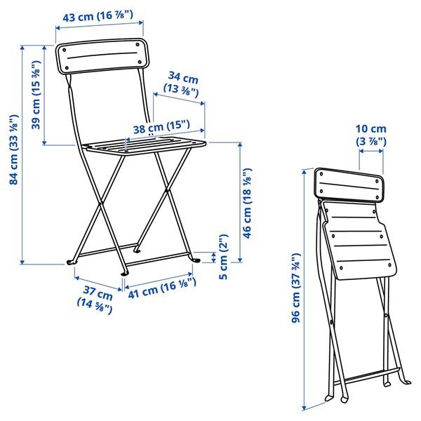 [IKEA/イケア/通販]SUNDSO スンドソー折りたたみチェア, チャコール 屋外用[E](20575884) |  | 04