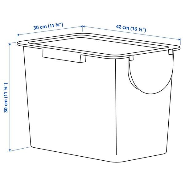 [IKEA/イケア/通販]TROSKNING トロスクニングふた付き容器, ライトグレーブルー,25 l[CD](20592256) |  | 09
