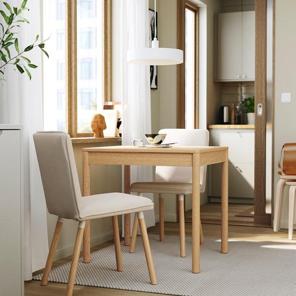 [IKEA/イケア/通販]TONSTAD トンスタード伸長式テーブル, オーク材突き板,80/120x70 cm[DD](20594057) |  | 01