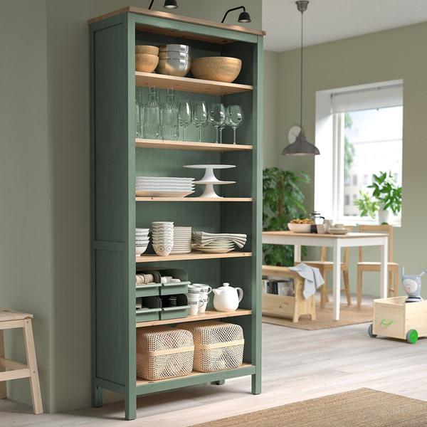 [IKEA/イケア/通販]HEMNES ヘムネス本棚, グレーグリーン/ライトブラウンステイン,90x197 cm[EK](20596160) |  | 02