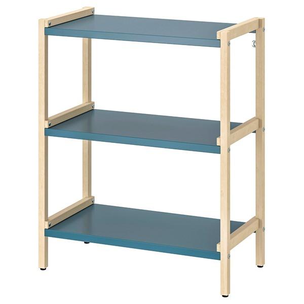 [IKEA/イケア/通販]EKENABBEN エーケナッベンオープンシェルフユニット, アスペン/ブルー,70x34x86 cm[DE](20596396) | 