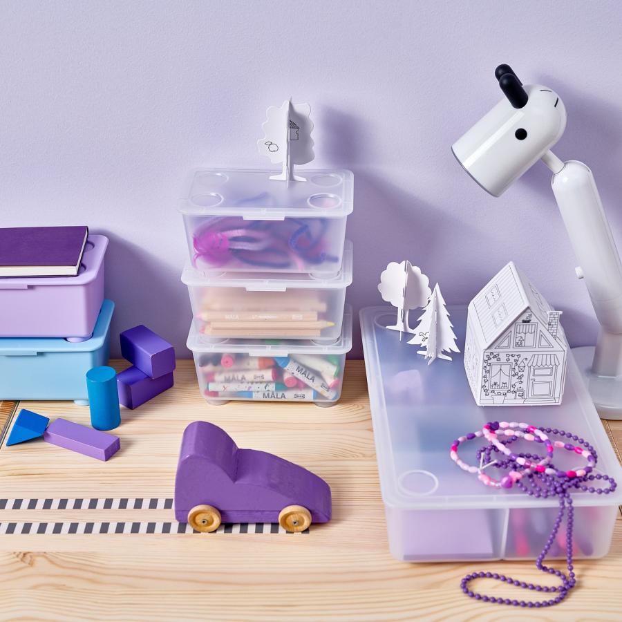 [IKEA/イケア/通販]GLIS グリース ふた付きボックス, 透明, 17x10 cm[A](20604117) |  | 01