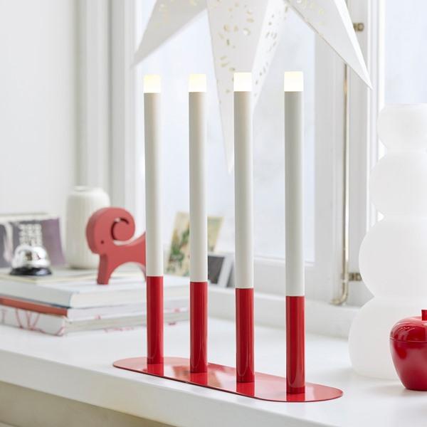 [IKEA/イケア/通販]STRALA ストローラLEDキャンデラブラ, キャンドル形 電池式/レッド[A](20606828) |  | 01
