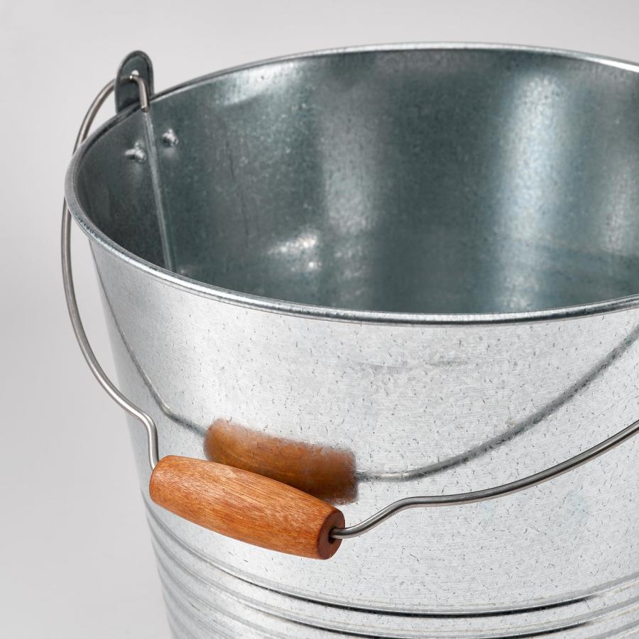 [IKEA/イケア/通販]KORKGRAN コルクグラン バケツ/鉢カバー, 室内/屋外用/亜鉛メッキ, 10 l[C](20611981) |  | 02