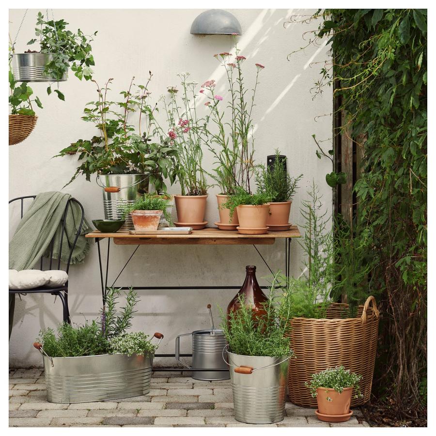 [IKEA/イケア/通販]KORKGRAN コルクグラン バケツ/鉢カバー, 室内/屋外用/亜鉛メッキ, 10 l[C](20611981) |  | 03