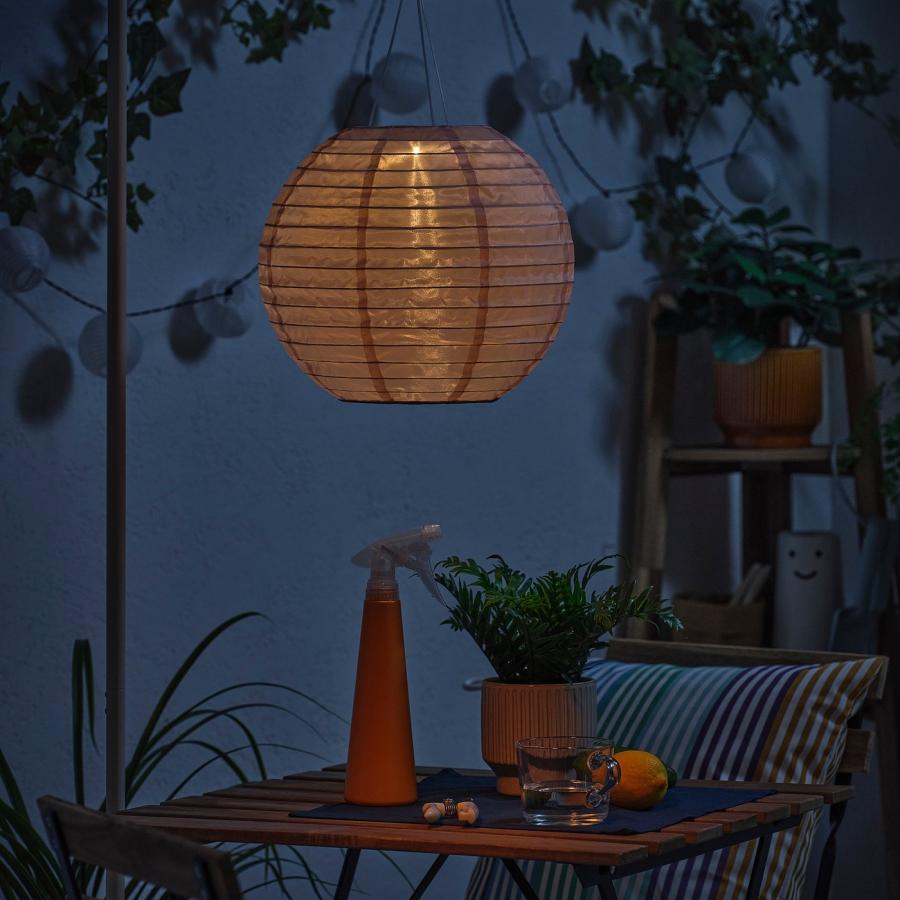[IKEA/イケア/通販]SOLVINDEN ソルヴィンデン LED太陽電池式ペンダントランプ, 屋外用 球形/ピンク, 30 cm[B](20614705) |  | 02