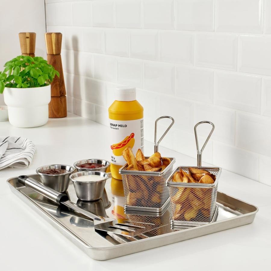 [IKEA/イケア/通販]GRILLTIDER グリルティデル サービングトレイ, ステンレススチール, 40x30 cm[B](20615154) |  | 03