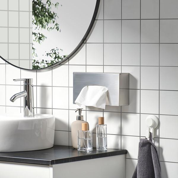 [IKEA/イケア/通販]GRUNDTAL グルンドタールティッシュボックス, ステンレススチール/壁取り付け型[A](20622753) |  | 02