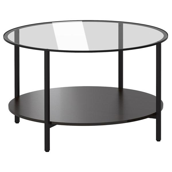 【IKEA/イケア/通販】VITTSJO ヴィットショー コーヒーテーブル, ブラックブラウン/ガラス,…[F](00213313) | 