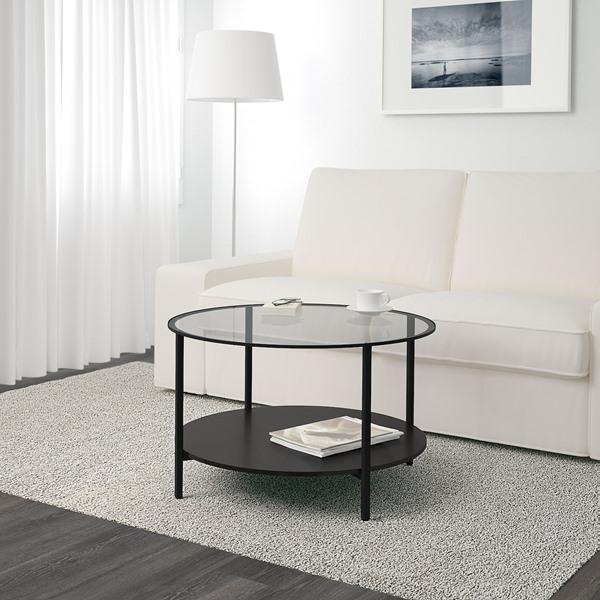 【IKEA/イケア/通販】VITTSJO ヴィットショー コーヒーテーブル, ブラックブラウン/ガラス,…[F](00213313) |  | 01