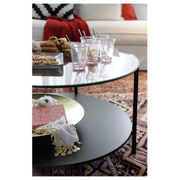 【IKEA/イケア/通販】VITTSJO ヴィットショー コーヒーテーブル, ブラックブラウン/ガラス,…[F](00213313) |  | 03