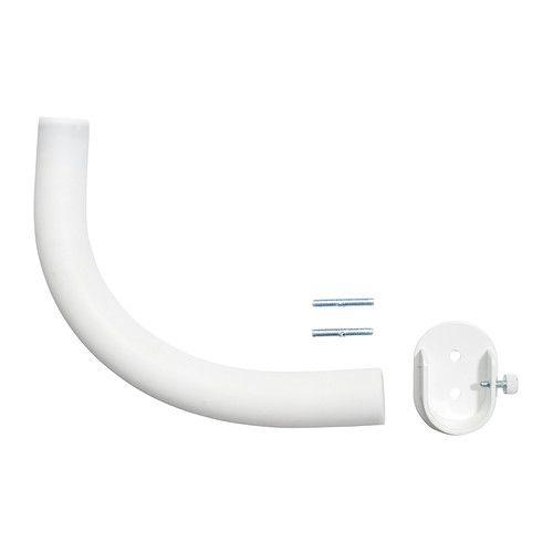IKEA/イケア HUGAD カーテンロッド コーナーコネクター, ホワイト | 