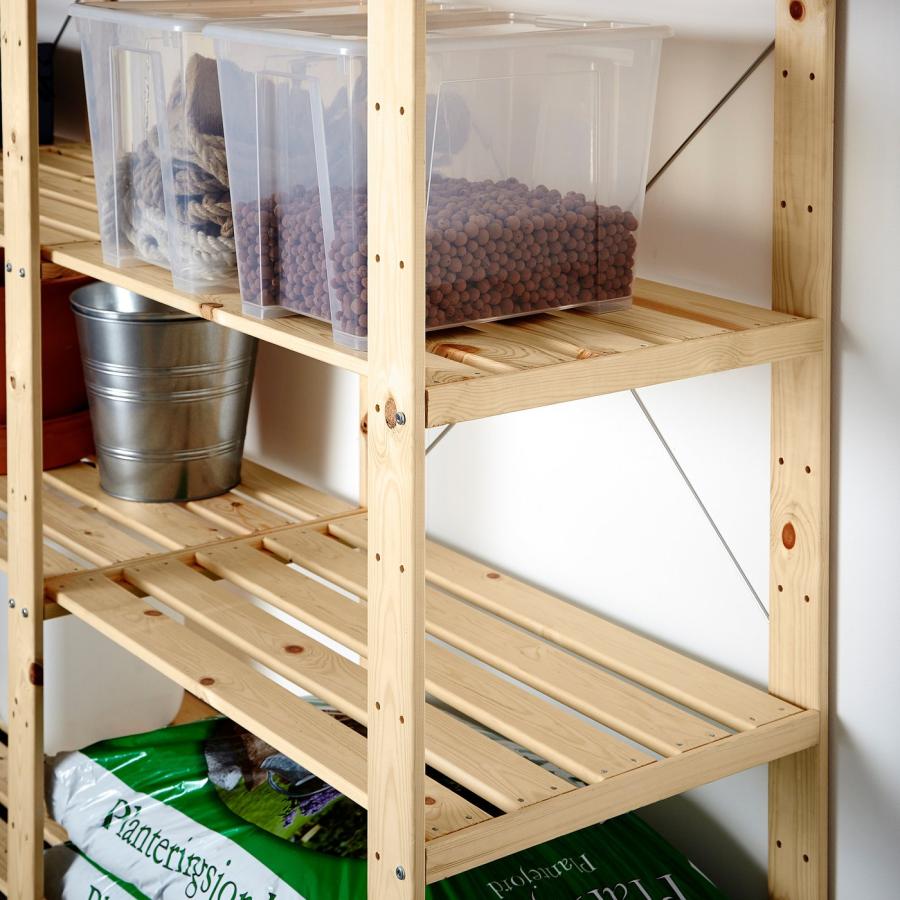 [IKEA/イケア/通販]HEJNE ヘイネ 4セクション/棚板, ソフトウッド, 307x50x171 cm[15](29046979) |  | 02