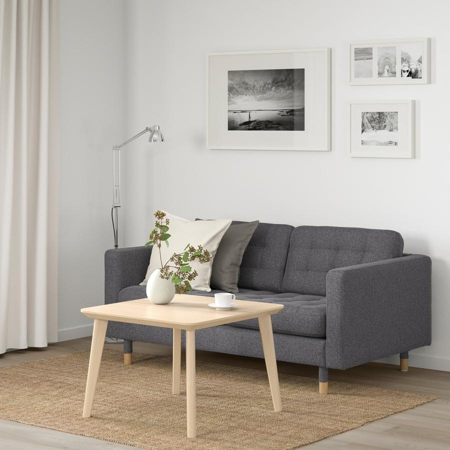 [IKEA/イケア/通販]LANDSKRONA ランズクローナ 2人掛けソファ, グンナレド ダークグレー/ウッド[GA](29270280) |  | 01