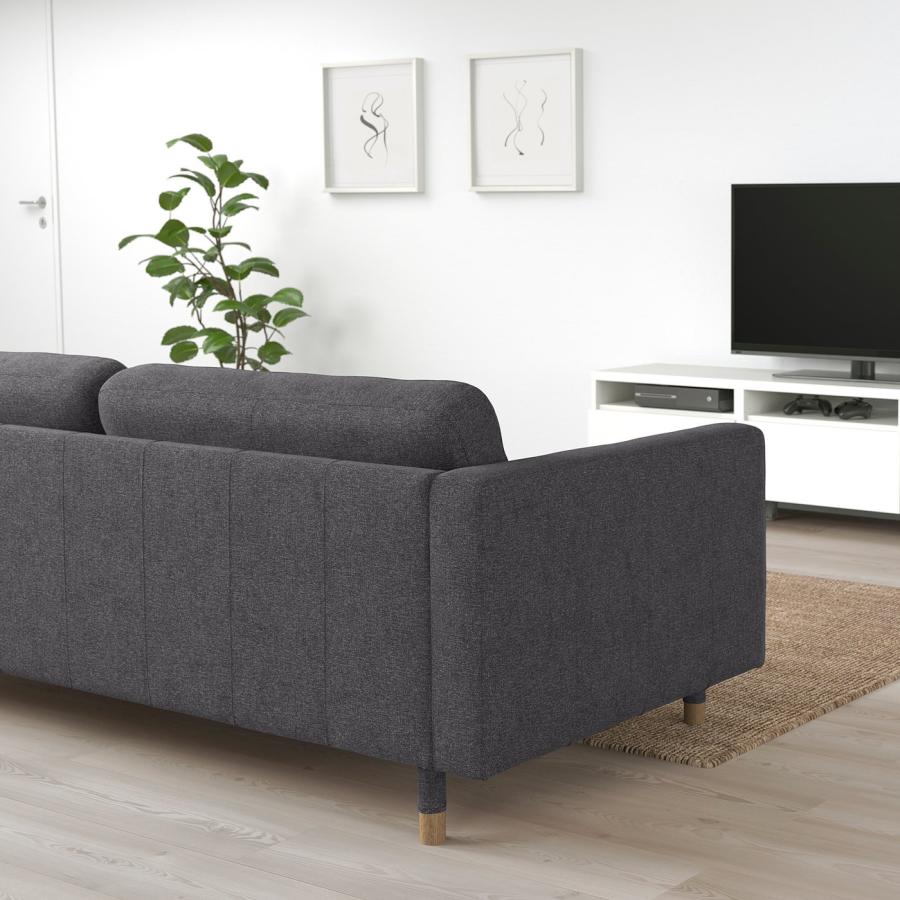 [IKEA/イケア/通販]LANDSKRONA ランズクローナ 2人掛けソファ, グンナレド ダークグレー/ウッド[GA](29270280) |  | 06