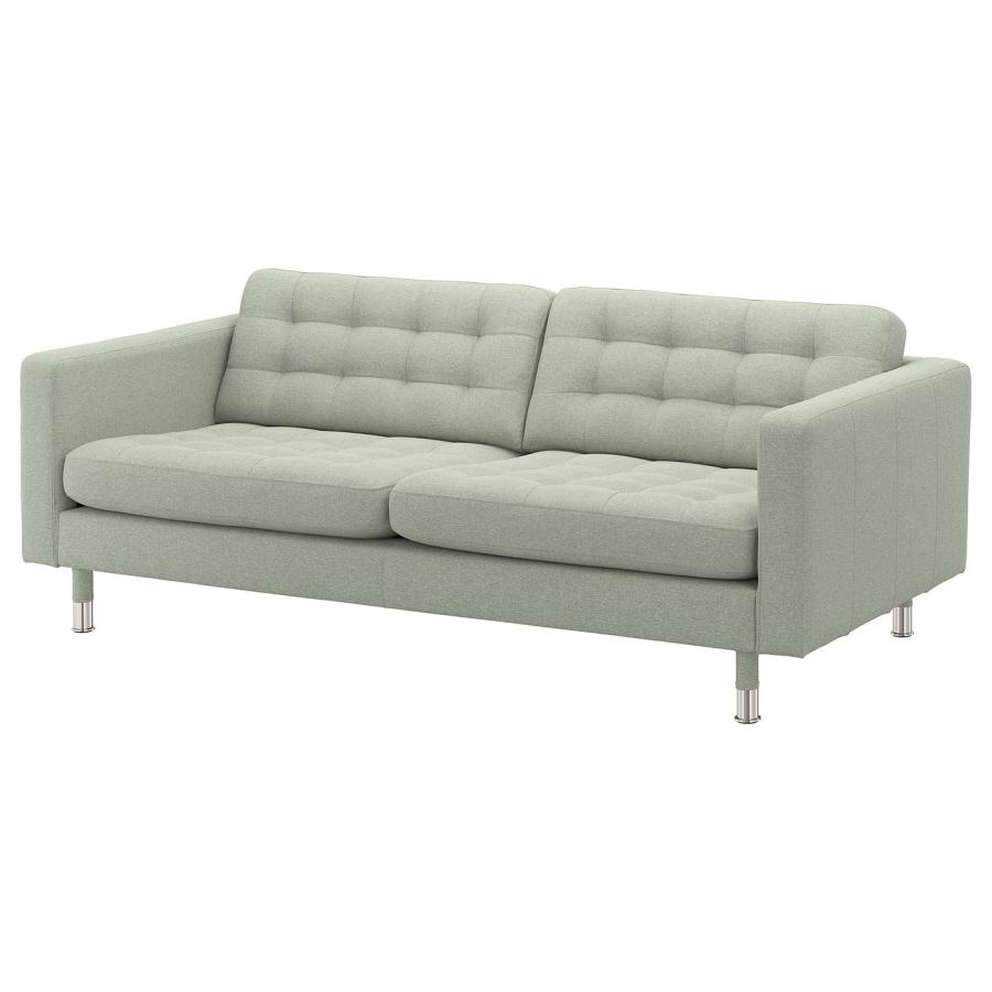 [IKEA/イケア/通販]LANDSKRONA ランズクローナ 3人掛けソファ, グンナレド ライトグリーン/メタル[AA](29270322) | 