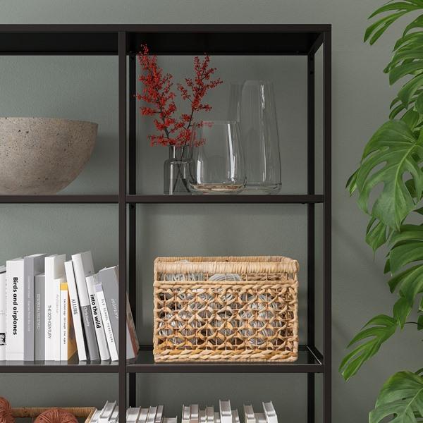 【IKEA/イケア/通販】VITTSJO ヴィットショー 収納コンビネーション, ブラックブラウン/ガラス,…[3](29294549) |  | 02