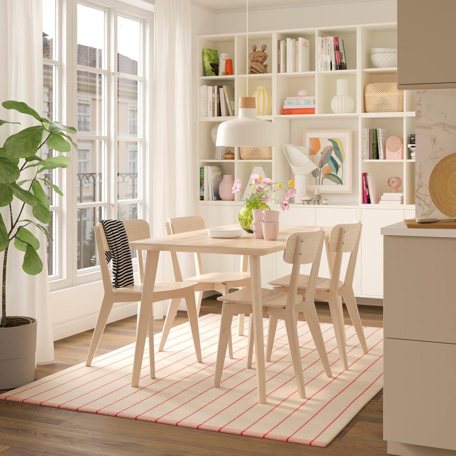 [IKEA/イケア/通販]LISABO リーサボー / LISABO リーサボー テーブル＆チェア4脚, アッシュ材突き板/アッシュ, 140x78 cm[5](29385530) |  | 01