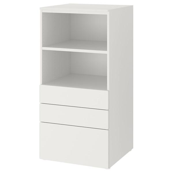 【IKEA/イケア/通販】SMASTAD スモースタード / PLATSA プラッツァ 本棚, ホワイト ホワイト/引き出し3段付き,…[11](29387807) | 