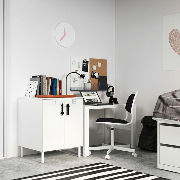 【IKEA/イケア/通販】SMASTAD スモースタード / PLATSA プラッツァ キャビネット, ホワイト ホワイト/シェルフ1枚付き,…[9](29389585) |  | 02