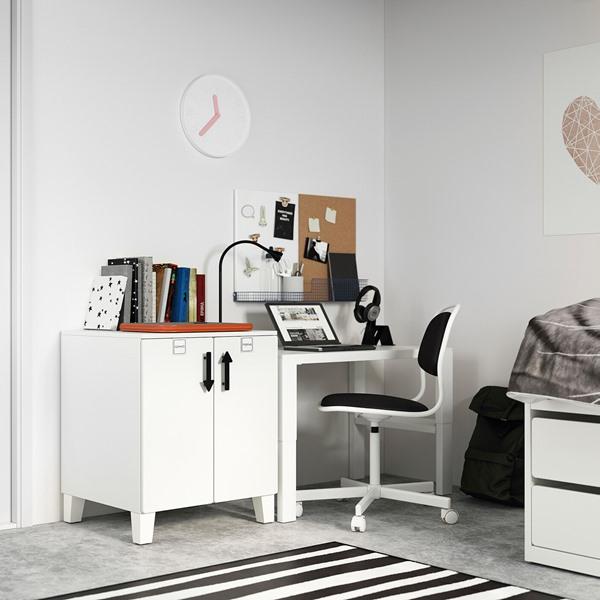 【IKEA/イケア/通販】SMASTAD スモースタード / PLATSA プラッツァ キャビネット, ホワイト ホワイト/シェルフ1枚付き,…[9](29389585) |  | 03