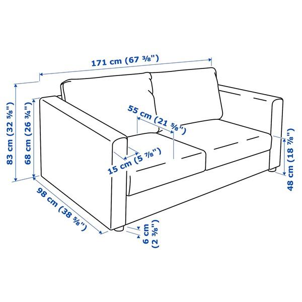 [IKEA/イケア/通販]VIMLE ヴィムレ 2人掛けソファ, グンナレド ミディアムグレー[6](29398976) |  | 03