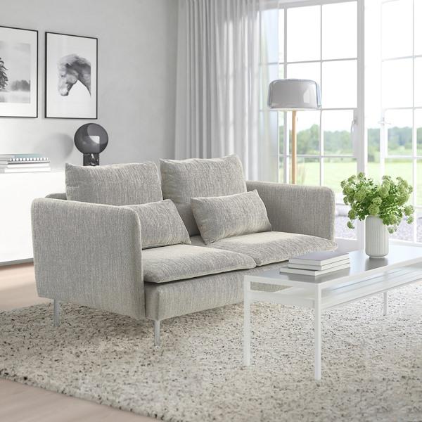 [IKEA/イケア/通販]SODERHAMN ソーデルハムン ３人掛けコンパクトソファ, ヴィーアルプ ベージュ/ブラウン[6](29419422) |  | 02