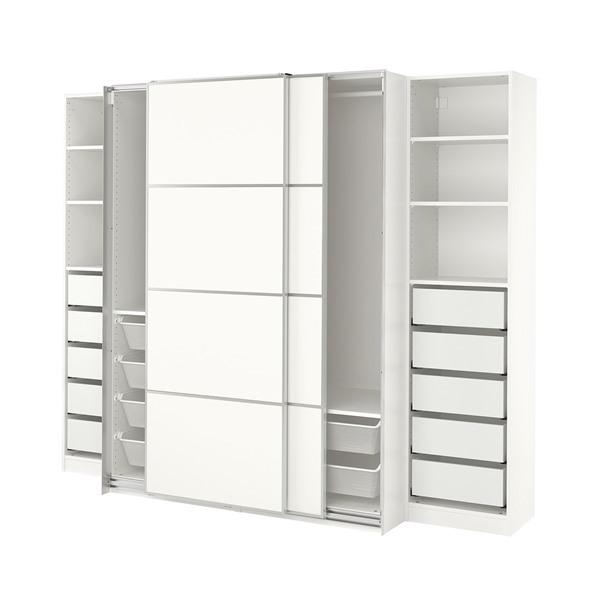 [IKEA/イケア/通販]PAX パックス / MEHAMN メーハムンワードローブ, ホワイト/両面仕様 ホワイト,250x66x201 cm[10](29433197) | 