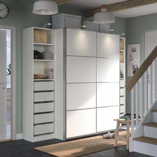 [IKEA/イケア/通販]PAX パックス / MEHAMN メーハムンワードローブ, ホワイト/両面仕様 ホワイト,250x66x201 cm[10](29433197) |  | 04