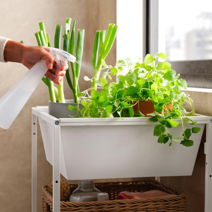 [IKEA/イケア/通販]JOSTEIN ヨースタイン シェルフユニット 小物入れ付き, 室内/屋外用/メタル ホワイト, 41x40x90 cm[4](29437176) |  | 04