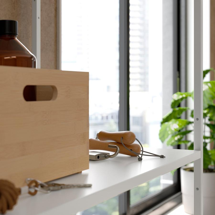 [IKEA/イケア/通販]JOSTEIN ヨースタイン シェルフユニット 小物入れ付き, 室内/屋外用/メタル ホワイト, 81x40x90 cm[4](29437195) |  | 04