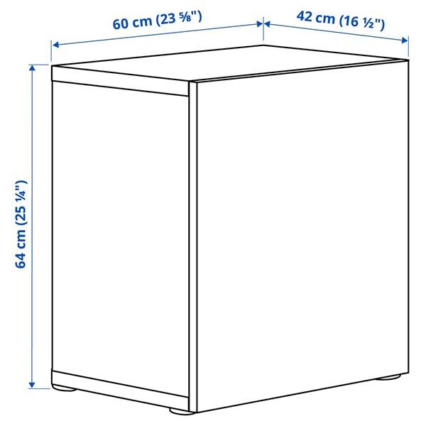 [IKEA/イケア/通販]BESTA ベストー壁取り付け式キャビネットコンビネーション, ハイグロス/ブラック/セルスヴィーケン,60x42x64 cm[5](29441852) |  | 02