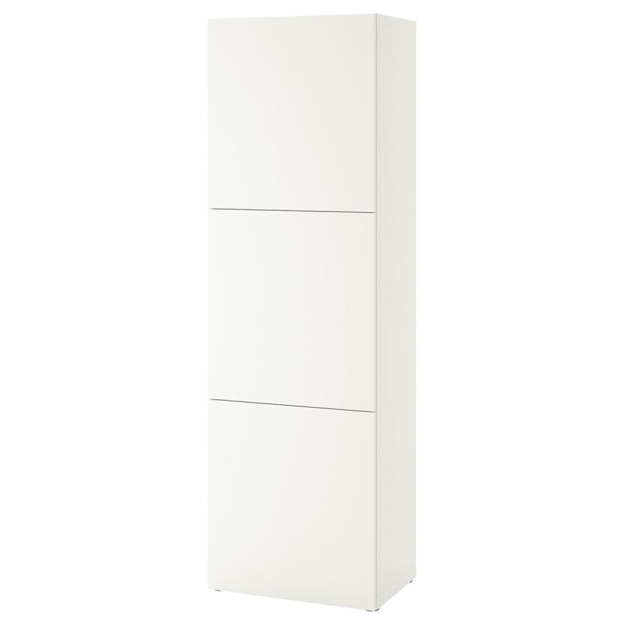[IKEA/イケア/通販]BESTA ベストー シェルフユニット 扉付, ホワイト ラップヴィーケン/ホワイト, 60x42x193 cm[12](29442069) | 
